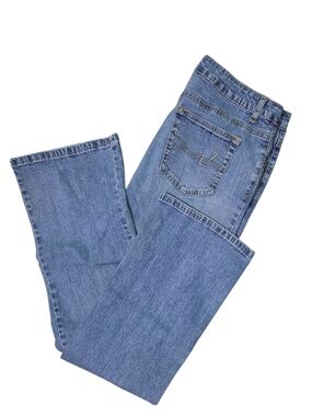 St. John's Bay Classic Light Blue Flare Wide-Leg Jeans Size 10 Short